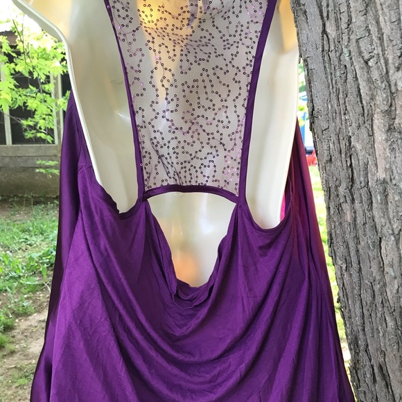Studio Y purple lace sleeveless top XL - Picture 2 of 3